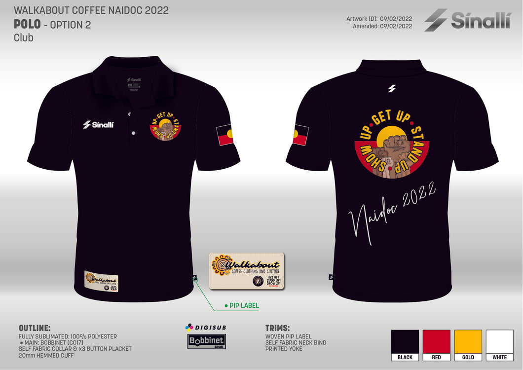2022 Naidoc men's polo shirt